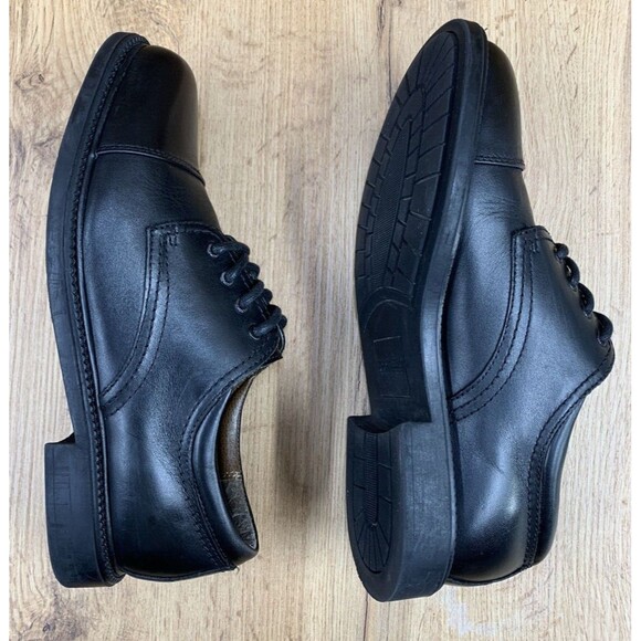 Dockers Dress Shoes Mens 7.5 M Gordon Oxford Black Leather Cap Toe 90-2214 - Picture 11 of 16